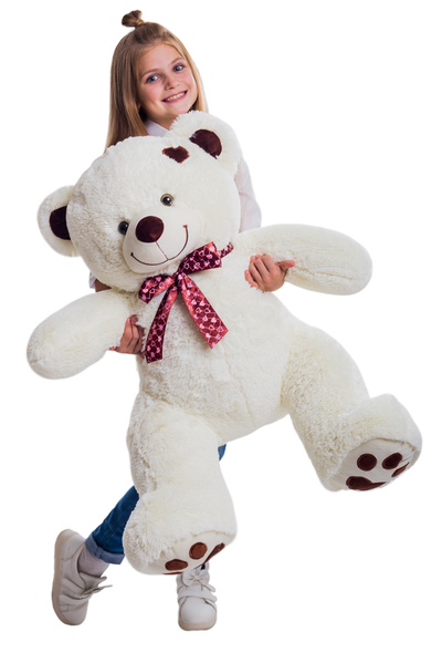 Плюшевый медведь 120 см бежевый Тони