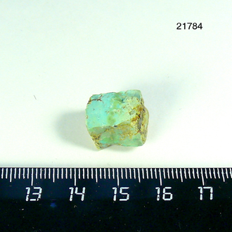Бирюза натуральная (необработанная) Казахстан арт.21784: 3,2г - 14*12*12мм