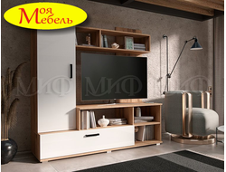 Мини Гостиная (белый глянец холодный/дуб крафт)