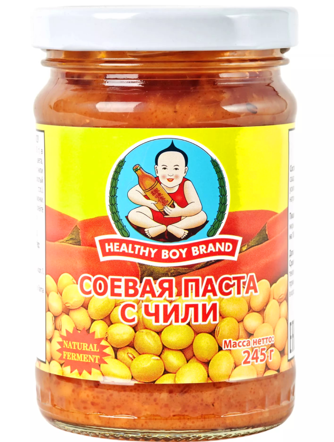 СОЕВАЯ ПАСТА С ЧИЛИ Healthy Boy Brand 245 г