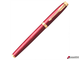 Ручка-роллер PARKER «IM Premium Red GT», корпус красный лак, позолоченные детали, черная. 143858