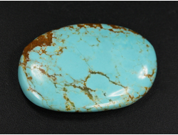 Бирюза, полировка плоская, США, Невада (34*22*5 мм, 6,4 г) №37843