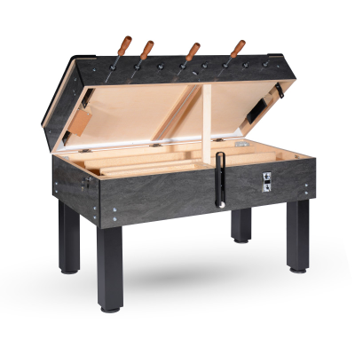 Коммерческий настольный футбол «Бар Де Люкс Классик» со стеклом