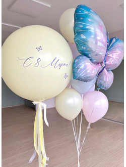 Композиция из воздушных шаров "бабочка"