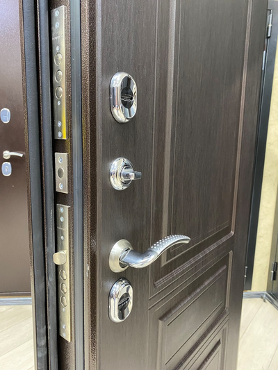 Термо дверь Аляска венге, Входная металлическая дверь Двери с терморазрывом, Входные двери для терморазрыв с защитой от промерзания