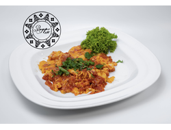 Яичница с помидорами