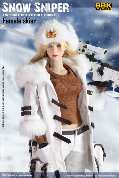 Лыжница-снайпер - КОЛЛЕКЦИОННАЯ ФИГУРКА 1/6 scale Snow Sniper (BBK018) - BBK