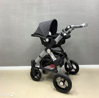 Детская коляска 3 в 1 Luxmom 600G Черный
