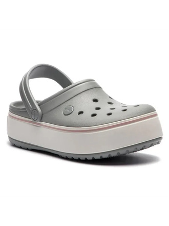 CROCS CROCBAND PLATFORM CLOG GREY СЕРЫЕ
