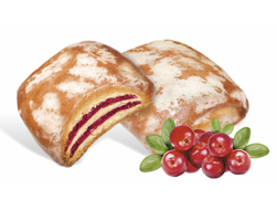 Пряники с прослойками со вкусом брусники «Чудо Зебра»