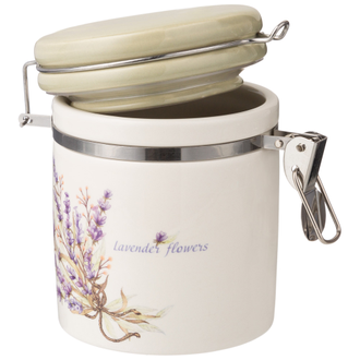 ЕМКОСТЬ ДЛЯ СЫПУЧИХ ПРОДУКТОВ "ПРОВАНСА" 9,5*9,5 *13 см 470 мл