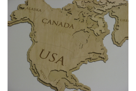 Карта мира, фрагмент