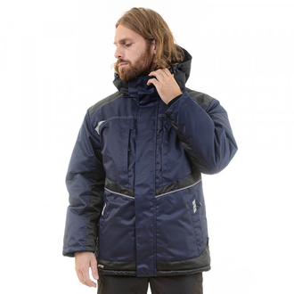 Куртка мужская зимняя KW 206, синий/черный