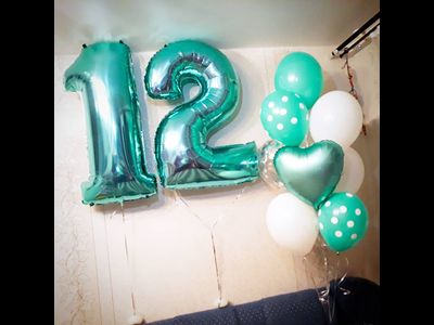 Большая цифра с гелием (102 см)