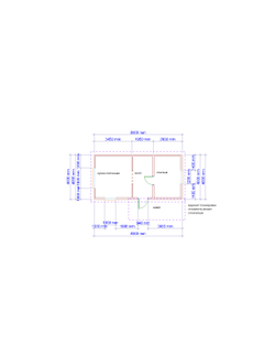 Д-08 ДАЧНЫЙ ДОМ ИЗ БРУСА ГАБАРИТНЫЕ РАЗМЕРЫ: (4Х8М), ОБЩАЯ ПЛОЩАДЬ: 32М²