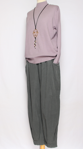 Брюки Бохо вельветовые "БАНАНЫ" хаки, малахит, графит р.48-54