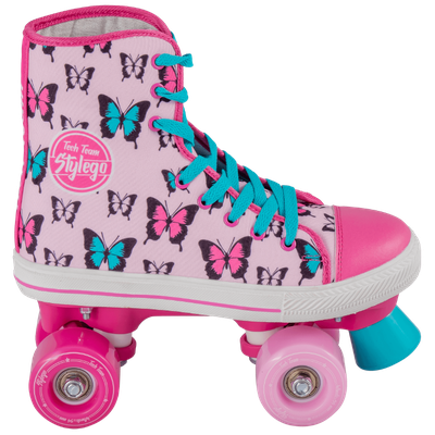 Роликовые коньки квады Tech Team Stylego розовые