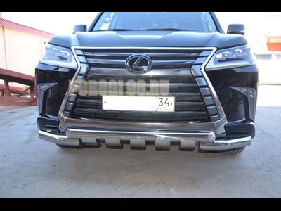 Защита переднего бампера (G) d76 для Lexus LX 450 (2016-...)