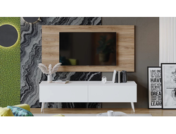 Композиции Гостиной Порто 3Я Яблоня Беллуно/Белый софт