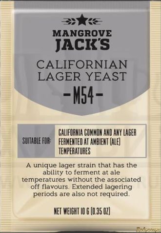 Пивные дрожжи Mangrove Jack's "Californian Lager M54", 10 г