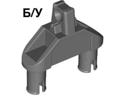 ! Б/У - Hinge 1 x 3 with Two Pins, Locking 1 Finger - Squared Pin Holes, Dark Bluish Gray (57359 / 6270795) - Б/У