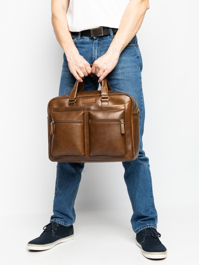 Сумка для ноутбука Riace NEW Premium brown (арт. 1015-63)