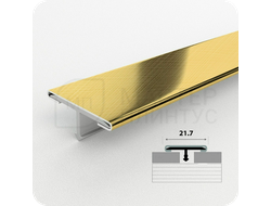 Порог одноуровневый Т-образный ЛС 10НСК(304).2700.002 Кросс-брашинг золото