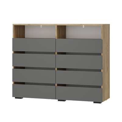 Комод Твист КМ-20 крафт-графит (Мебелони)