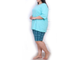 Женский костюм  с шортами большого размера арт. 15868-2329 (цвет мятный) Размеры 66-80