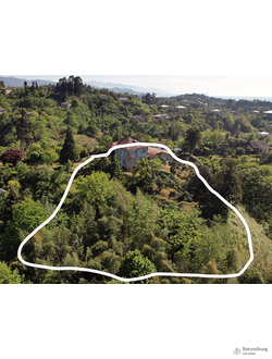 Продаётся земля, 3542 м2, с видом на море, "не сельхоз",  рядом с Батуми, (Букнари)