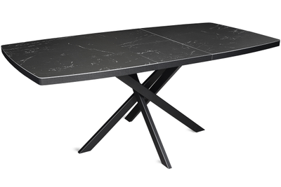 Aramis черный/керамика черный мрамор 140(+40)х90