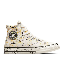 Кеды Converse Chuck Taylor 70 Archive Paint Splatter белые высокие