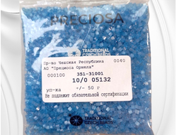 Сатиновый аквамарин бисер