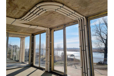 Низкопрофильные пластиковые воздуховоды Blizzard Lufttechnik (Германия) загородный Дом