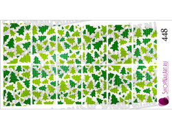 Слайдер-дизайн 448 - Зеленые елочки