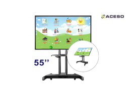 Интерактивный стол логопеда "Антошка", трансформер, 55''