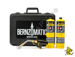 Горелка газовая BernzOmatic TS8000T +2 баллона BernzOmatic MAP-Pro и кейс (Набор TS8000CF)