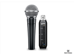 SHURE SM58-X2U динамический кардиоидный вокальный микрофон с XLR-to-USB адаптером для подключения к