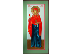 Мария Магдалина, святая равноапостольная, мироносица. Рукописная мерная икона.