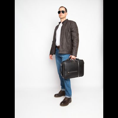 Кожаная сумка-рюкзак Castenaso black (арт. 3108-01)