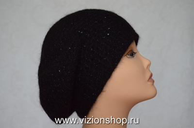 Вязаный женский берет осень - зима 2019 - 2020 Италия Vizio фото головных уборов 2020