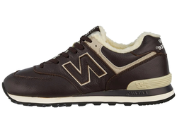 New Balance 574 Brown Winter с мехом