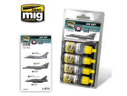 Ammo MIG: Набор акриловых красок: Камуфляж современных французских самолетов