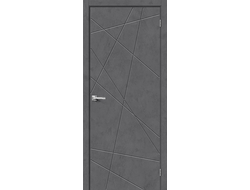 Дверь Межкомнатная Модель Тоскана Бетон графит