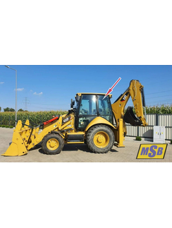 Стекло заднее левое верхнее на Cat 428f, Cat 432f, Cat 434f, Cat 444f
