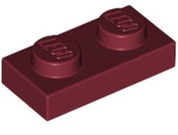 Plate 1 x 2, Dark Red (3023 / 4162582 / 4539097)