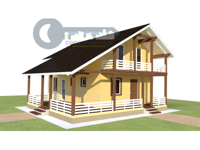 ДЖ-13 ГАБАРИТНЫЕ РАЗМЕРЫ: (9Х10,4М) 1,5 ЭТАЖА, ОБЩАЯ ПЛОЩАДЬ: 147.3М²