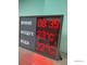 Табло для бассейна, время, температура воды и воздуха (красный/графит)