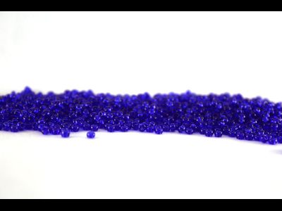 БИСЕР PRECIOSA 10/0 - 50г - 30080 ПРОЗРАЧНЫЙ ГЛЯНЦЕВЫЙ СИНИЙ