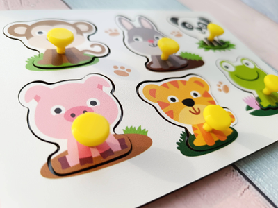 Рамка-вкладыш "Зверята-малышата"